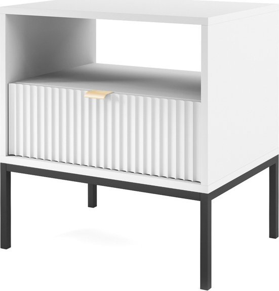 Ravio Stolik nocny Kioto w kolorze białym