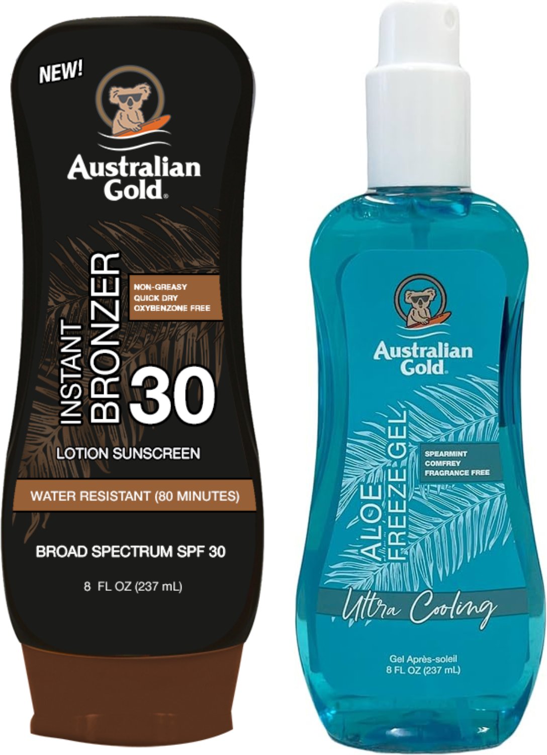 Australian Gold Balsam Z Bronzerem SPF30 + Aloe Freeze Gel