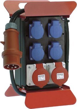 Bachmann Rozdzielacz zasilania BACHMANN Stecky 400V CEE, 2x16A 5p400V 4x styk uziemiony