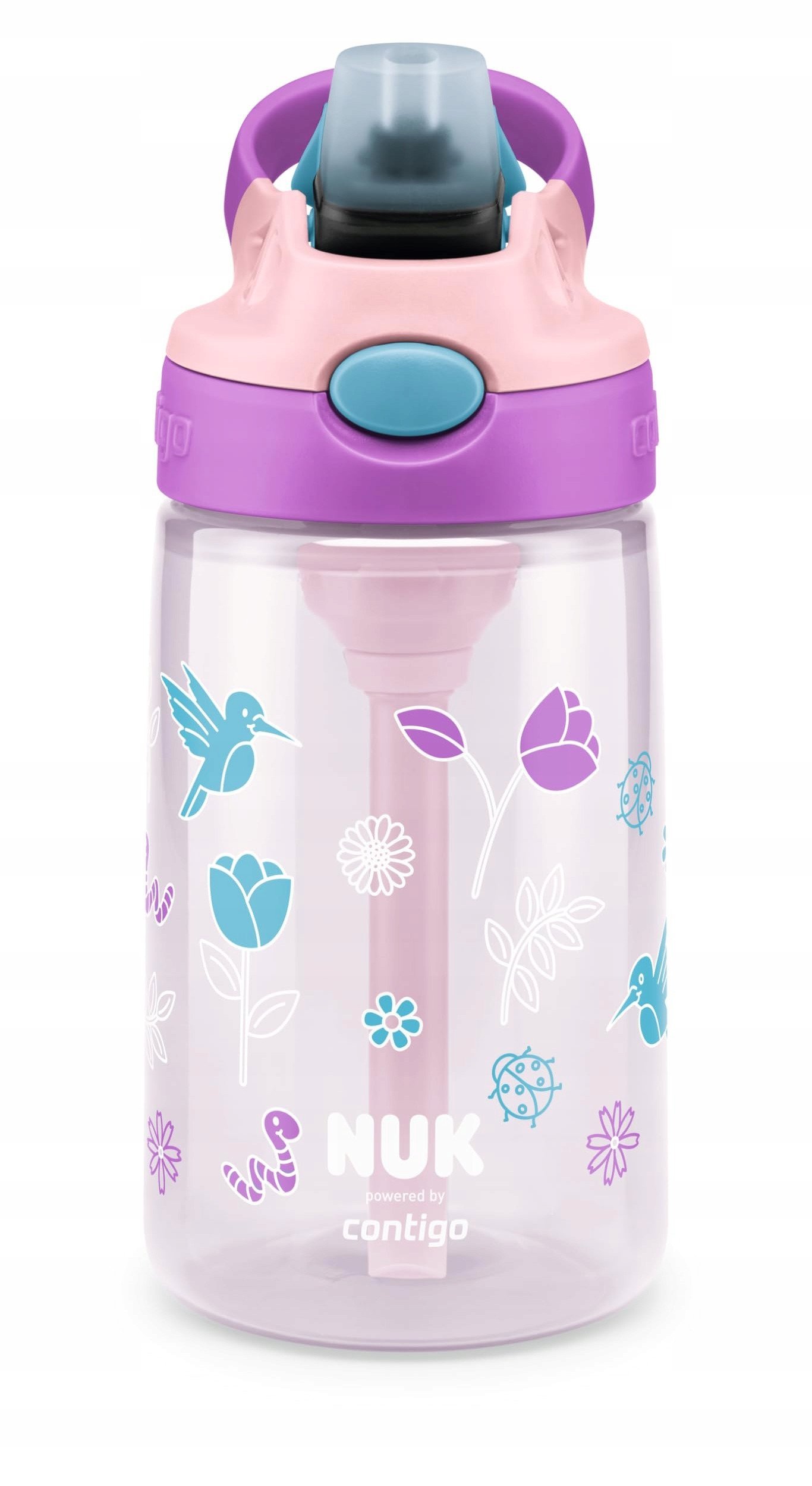 NUK Trinkflasche Contigo Easy Straw Cup 420ml rosa