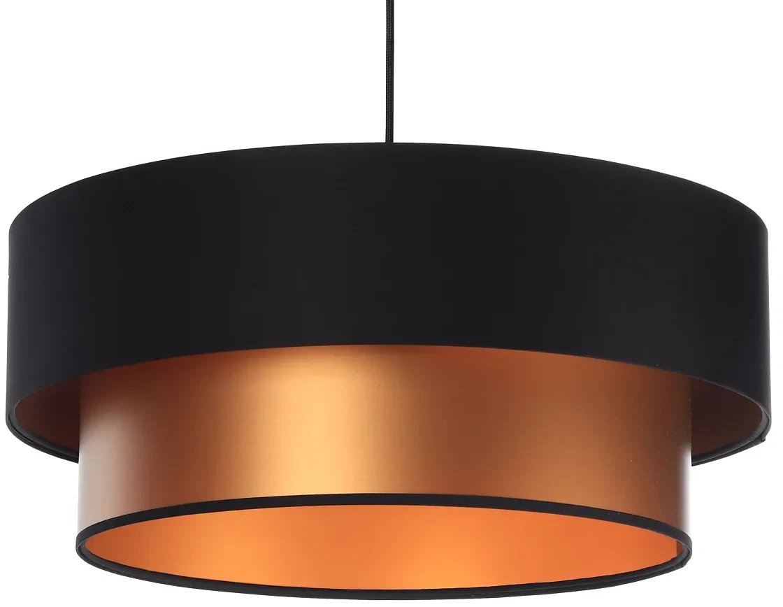 Lampa wisząca DOUBLE BLACK 40 miedziana/czarna BPS KONCEPT
