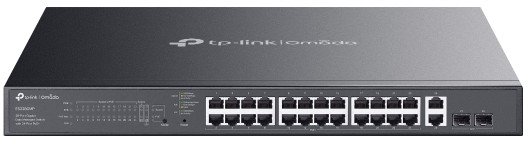 TP-Link Omada ES228GMP 28-Port Gigabit Easy mgd. Switch 24-Port PoE+