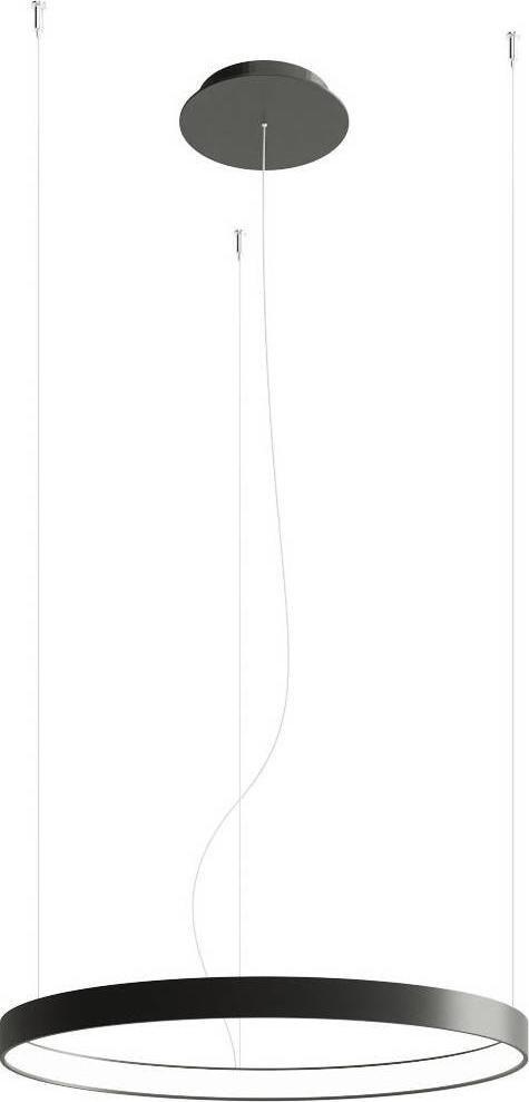 Lampa wisząca Thoro LAMPA wisząca RIO TH.106 Thoro metalowa OPRAWA okrągła LED 30W 3000K zwis czarny