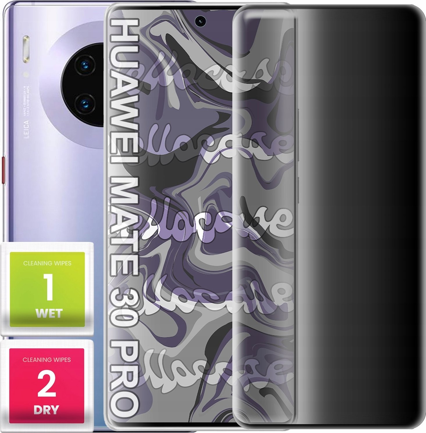 Szkło Hartowane Do Huawei Mate 30 Pro (Curved, Antyszpiegowskie, Ochronne)