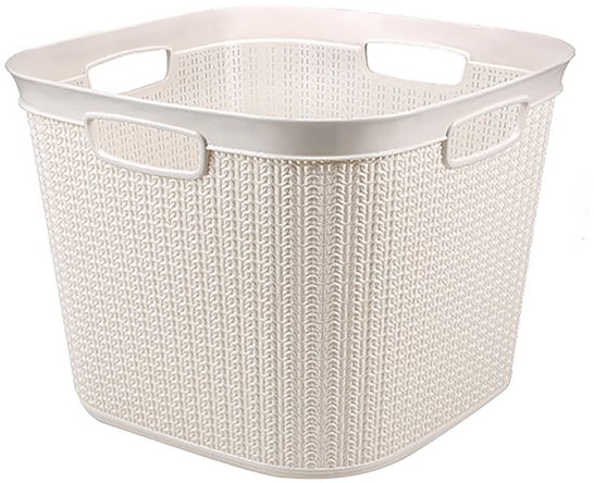 BASKET 41L KNIT M-081 WHITE