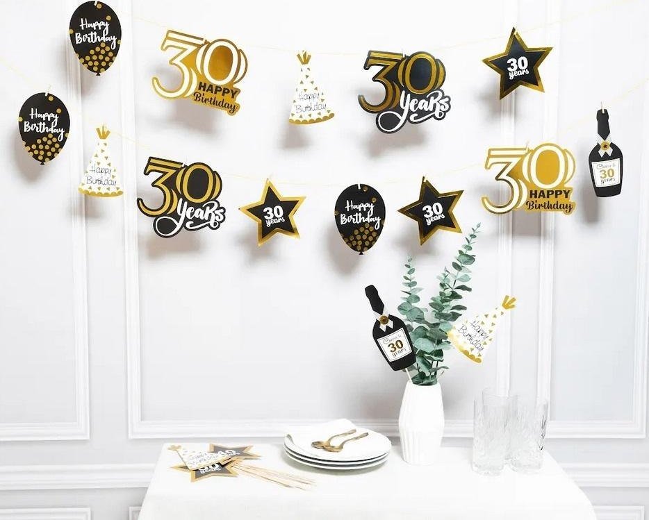 Dekoracja urodzinowa 30