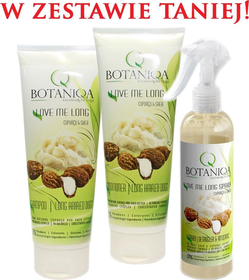 Botaniqa Botaniqa Love Me Long - zestaw kosmetyków dla psów długowłosych uniwersalny