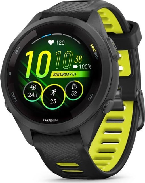 Zegarek sportowy Garmin Forerunner 265S Czarno-żółty (753759313746)
