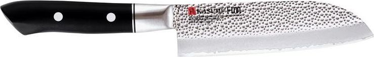 Kasumi Nóż Santoku, mały kuty VG10 HM dł. 13 cm młotkowa