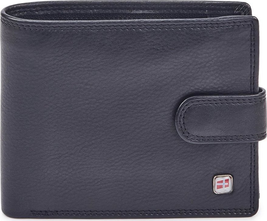 Nordee Poziomy skórzany zapinany Portfel męski Nordee NoSize