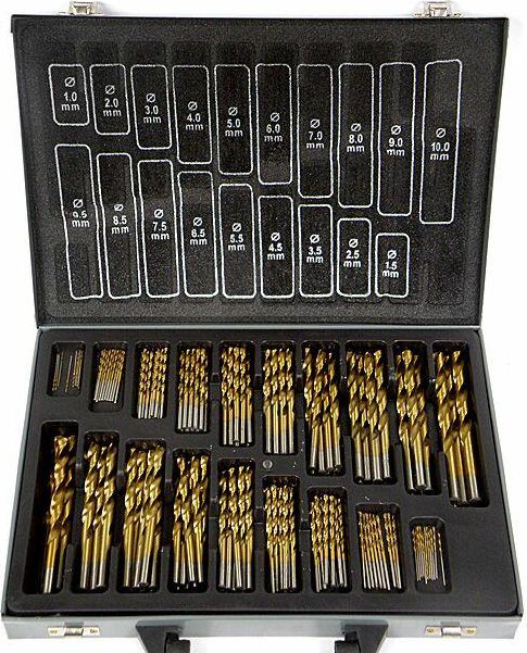 Wiertło Silver do metalu tytanowe walcowe 1,0–10,0 mmmm zestaw (10410)