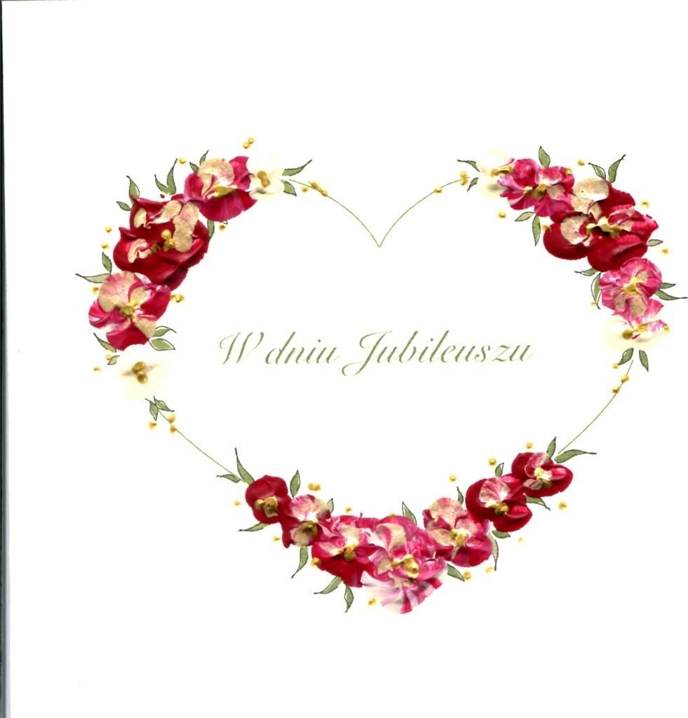 MAK Karnet Jubileusz Kwadrat J01 - Serce