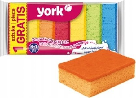 York YORK Zmywak do naczyń COLOUR LUX 6+1 szt.