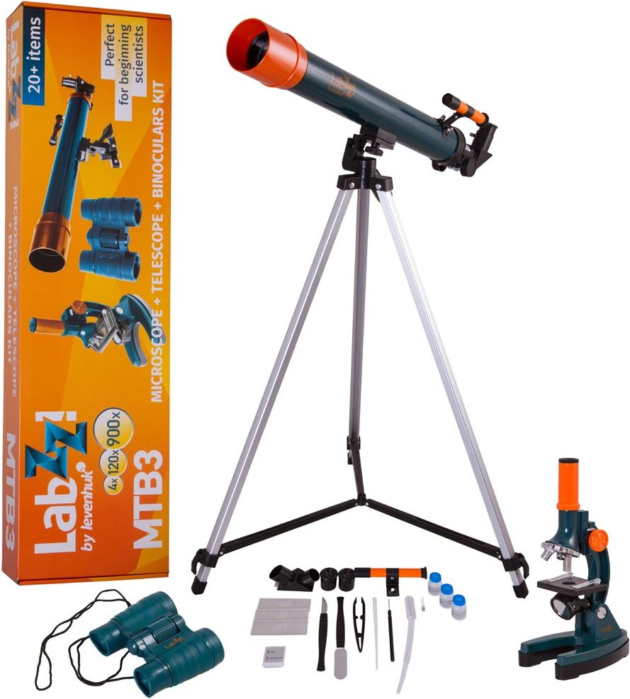 Teleskop Levenhuk Zestaw Levenhuk LabZZ MTB3 z mikroskopem, teleskopem i lornetką