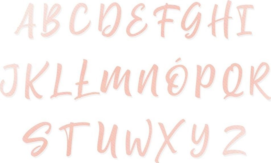 Zestaw wykrojników - Alfabet duży 26szt