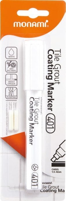 Marker Do Fug Tile Grout Coating 401 Biały Monami + Wymienne Końcówki