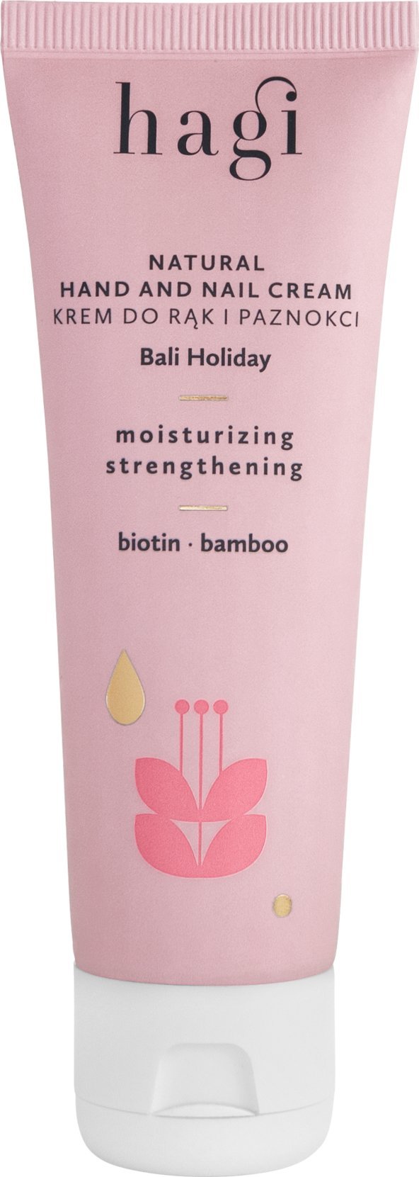 Hagi Hagi Naturalny, nawilżający krem do rąk i paznokci - Wakacje na Bali 50 ml