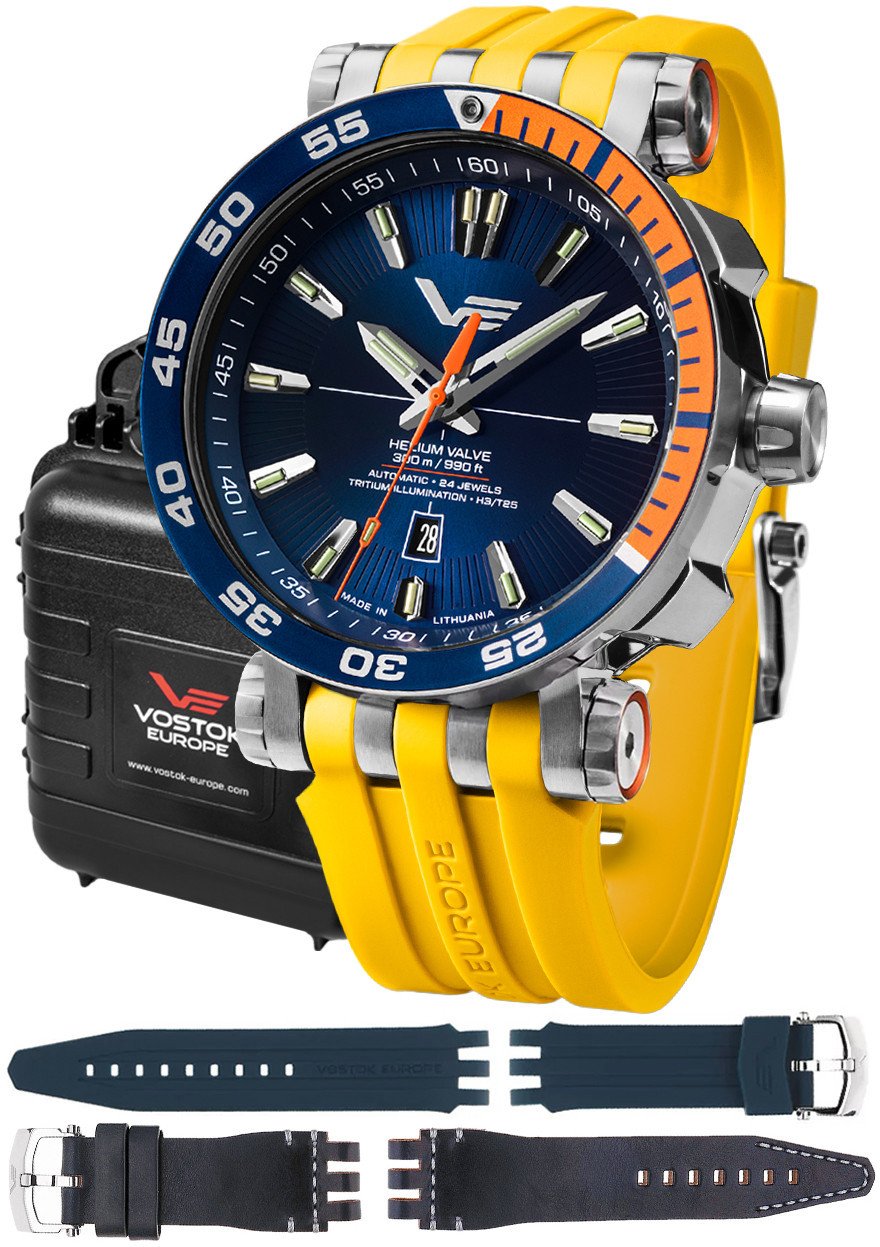 Zegarek męski Vostok Europe NH35A-575A715SY żółty