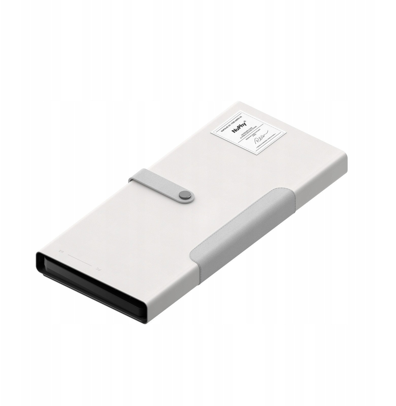 Nuphy - NuFolio V3 do Air75 V2 - Pokrowiec na klawiaturę i stojak 2w1 Lustrous Gray
