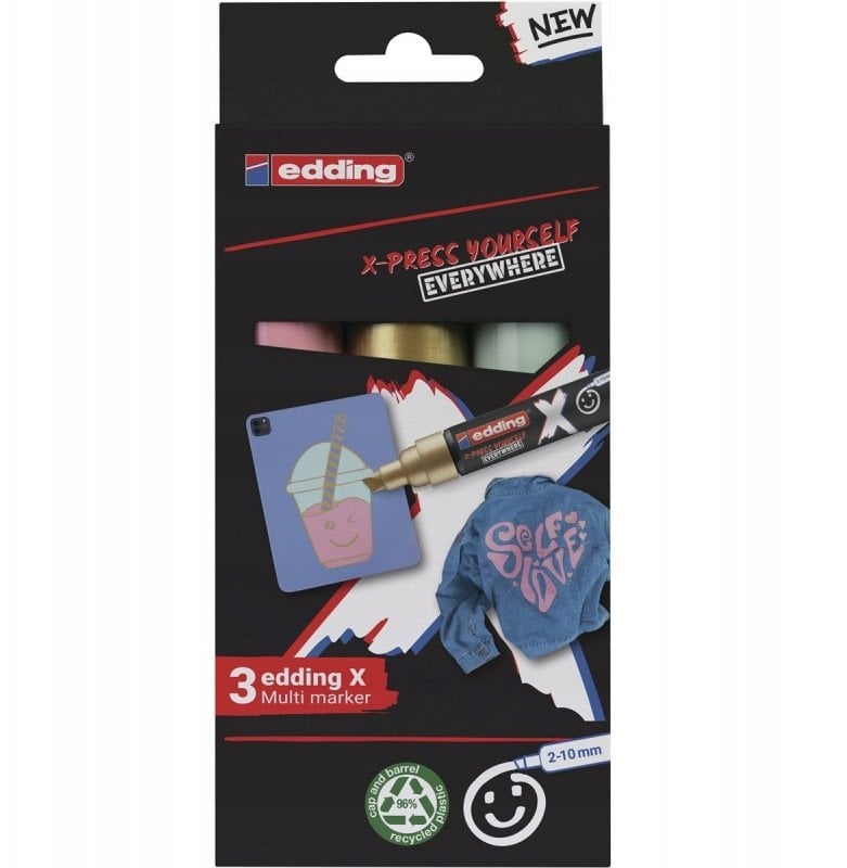 Multi marker e-6900 EDDING, pastelowe kolory, zestaw 3 szt.