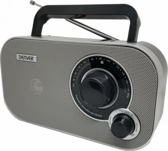 Radio Denver Radio Tranzystorowe Denver Electronics TR-51 AM/FM Szary