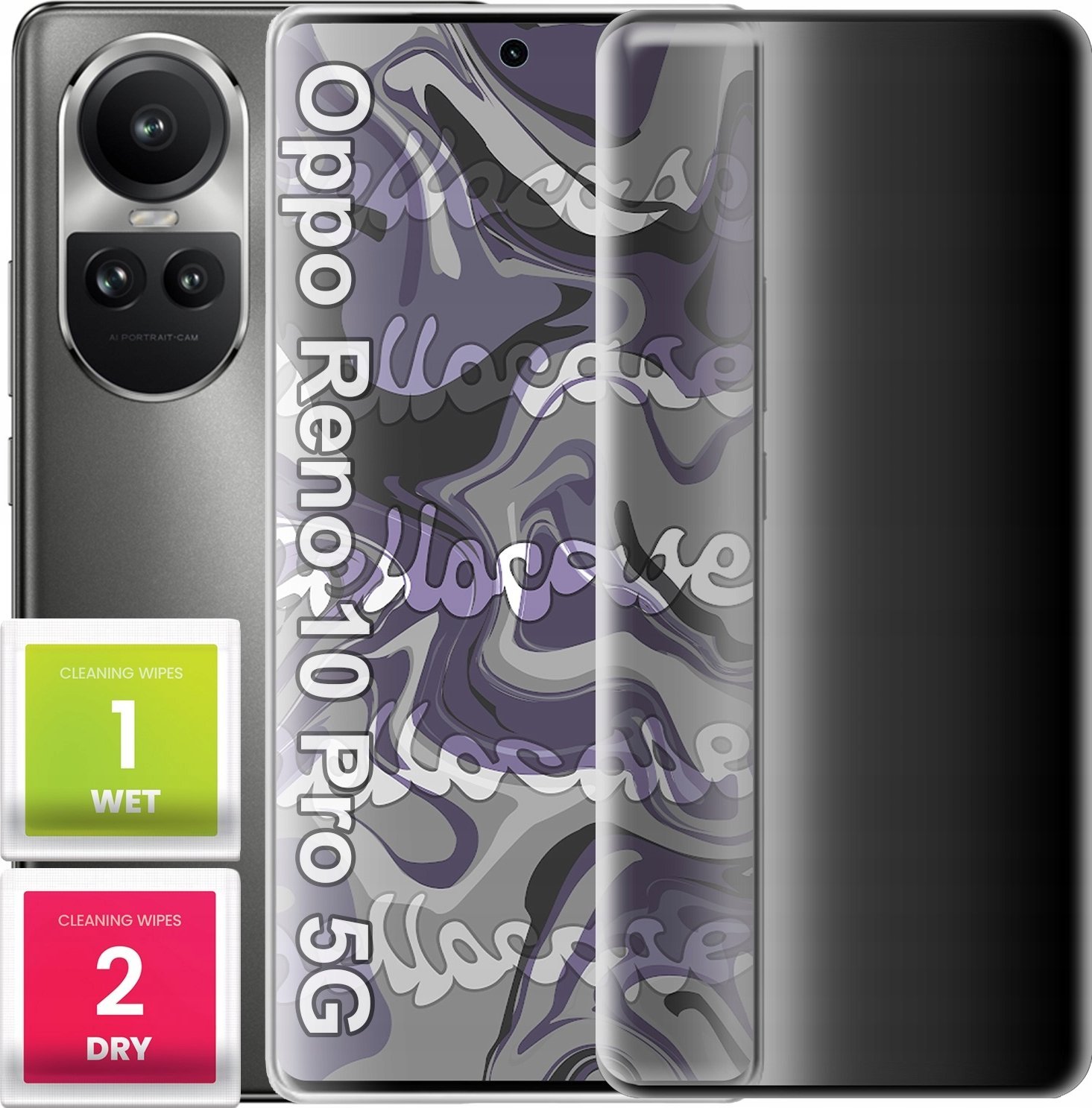 Szkło Hartowane Do Oppo Reno 10 Pro 5G (Curved, Antyszpiegowskie, Ochronne)