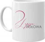 Koszulkowy Lepsza połowa - kubek z nadrukiem