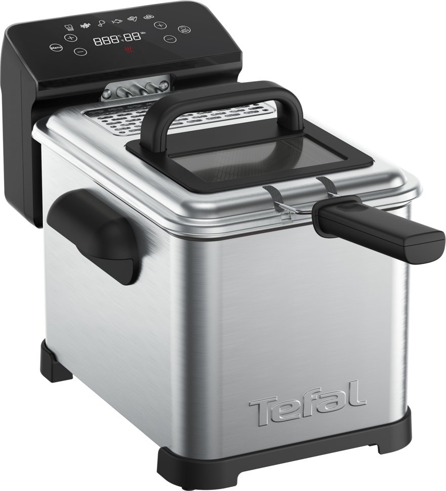 Frytkownica Tefal Tefal FR507D Family Pro Digital 4 L, deep fryer (stainless steel/black)