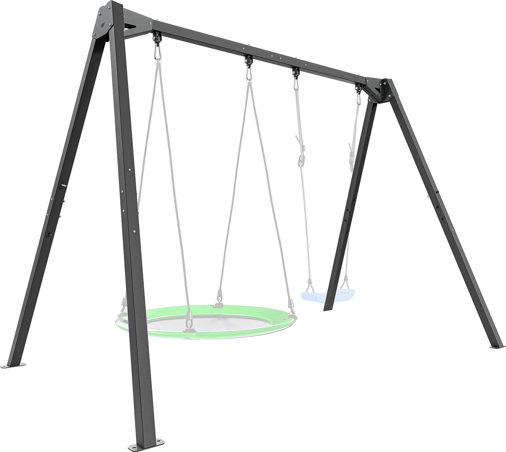 Huśtawka podwójna na łożyskach (stelaż 2-stanowiskowy) PREMIUM MO-013 - Marbo Sport