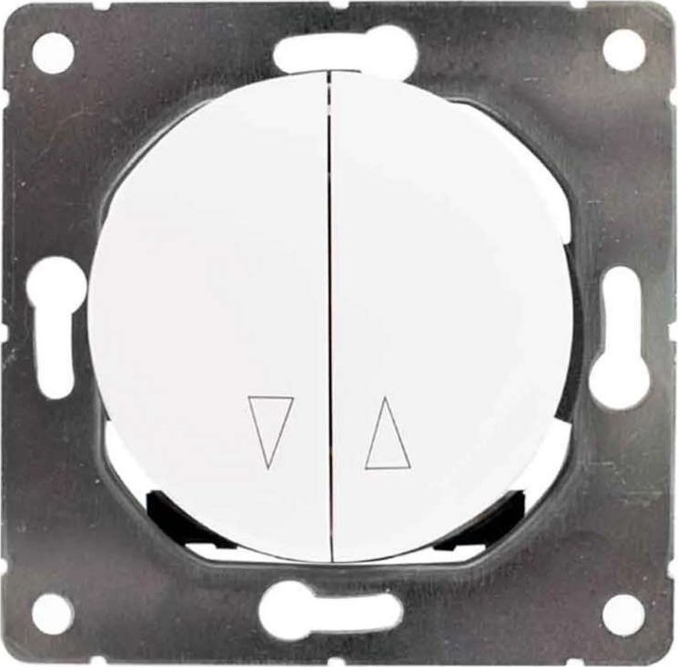 Electromalt Electromalt OVAL Włącznik do rolet żaluzjowy biały