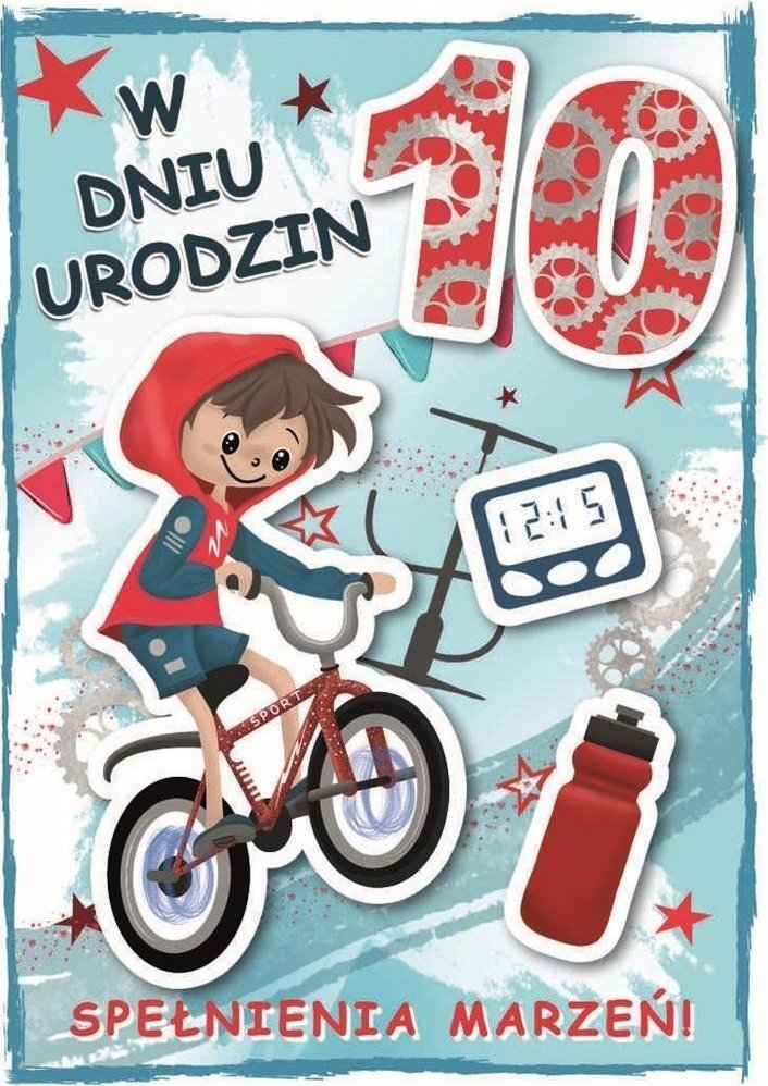 Karnet urodziny 10