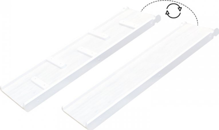 Małpiszon Zjeżdżalnia dwustronna Mini biała