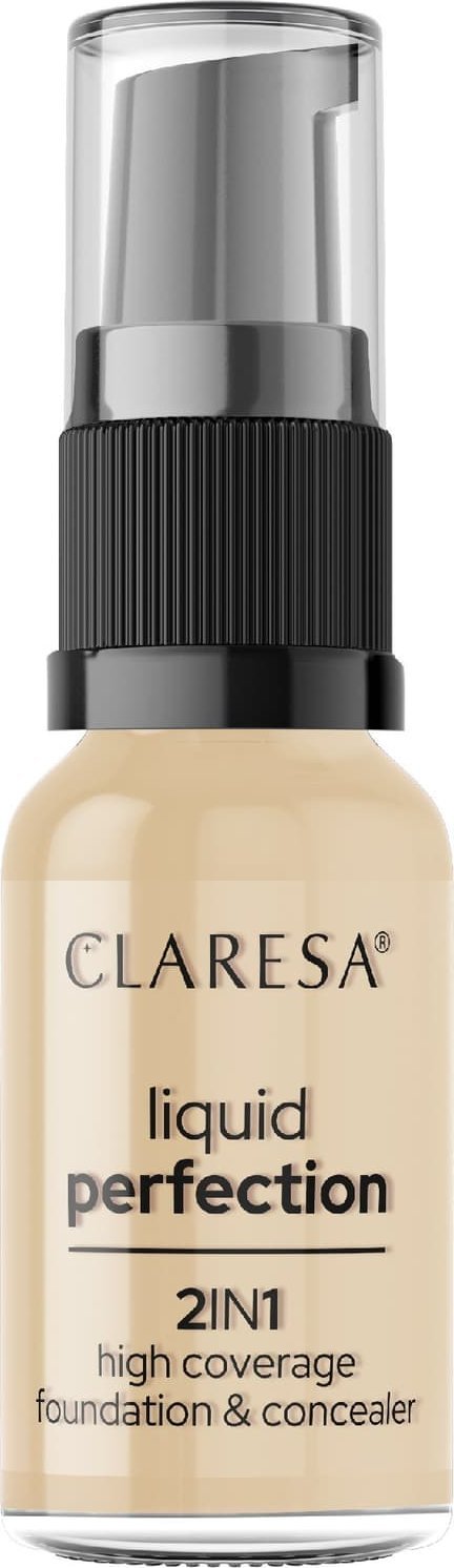 Claresa CLARESA Liquid Perfection Korektor i podkład kryjacy 2w1 103,5 Light Nude 18 g