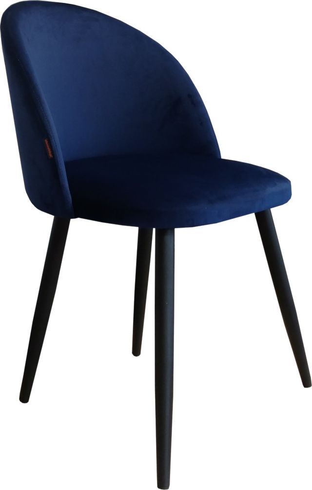 Atos Krzesło CLAUDINE 1 VELVET granatowe w stylu glamour ATOS