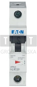 278591 Wyłącznik nadprądowy 1P K 1,6A 15kA AC FAZ-K1,6/1 278591