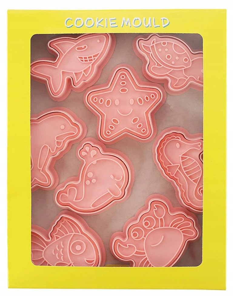 Foremki do Ciastek MORSKIE Zwierzęta Wykrawacz do Ciasteczek szablon 8szt