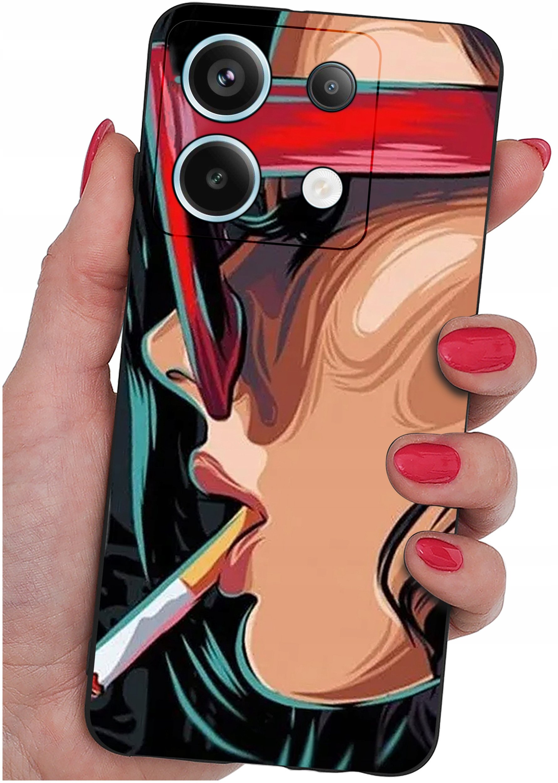 ETUI do Xiaomi Redmi Note 13 Pro 5G WZORY |SILIKONOWE MATT CASE +SZKŁO 9H