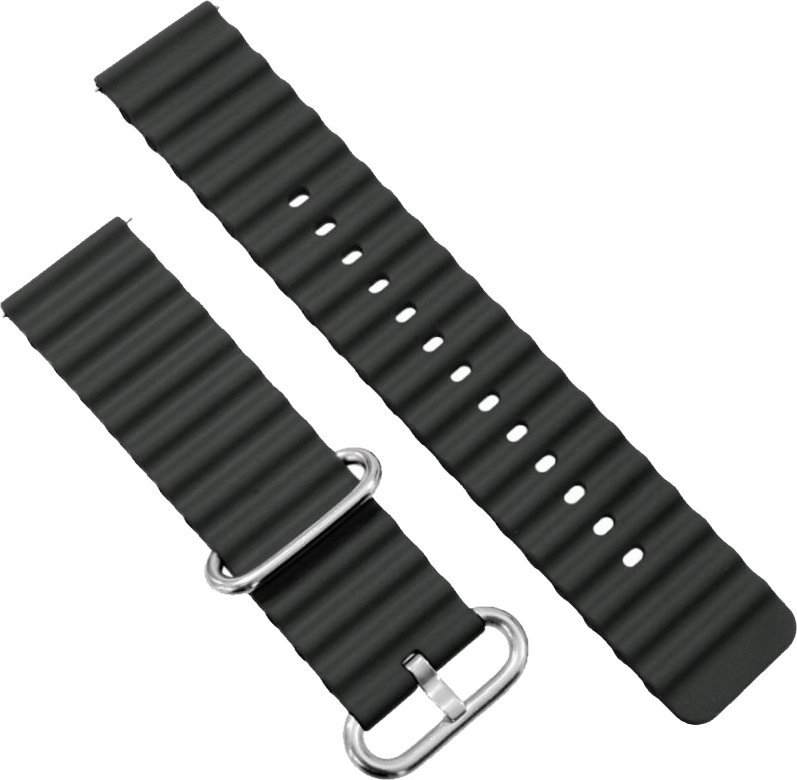 Czarny pasek do zegarka / smartwatcha Rubicon RNCF15