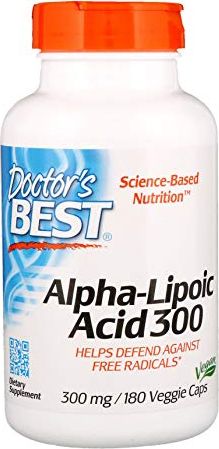 DOCTORS BEST Doctor's Best - Kwas Alfa Liponowy, 300mg, 180 vkaps