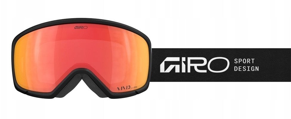 Giro Gogle zimowe RINGO BLACK STACKED (OTG) (Toric) (Lustrzana szyba kolorowa VIVID-Carl Zeiss EMBER 19-42% S2) (NEW 2025/2026)