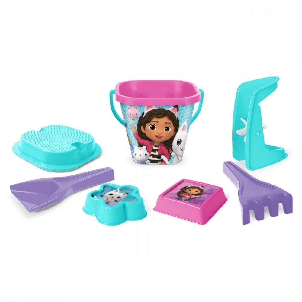 Komplet do piasku 7 elementów Koci Domek Gabi