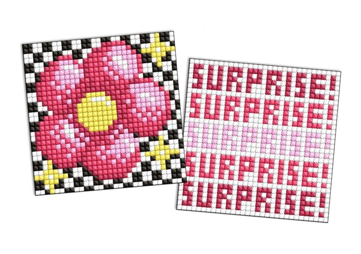 Diamentowa mozaika na magnes - LOL Kwiat 9x9cm