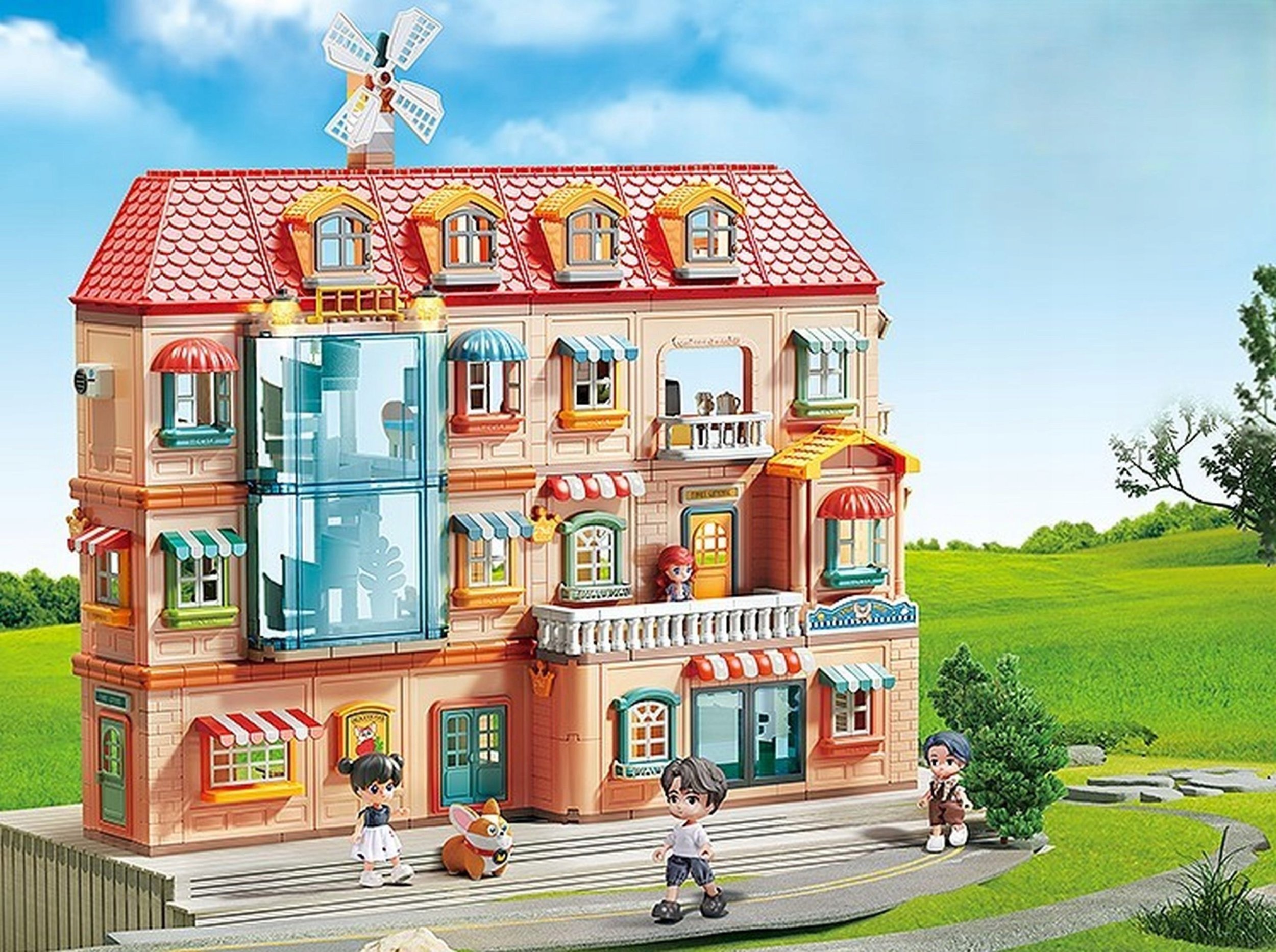 Klocki konstrukcyjne willa 690 elementÃ³w