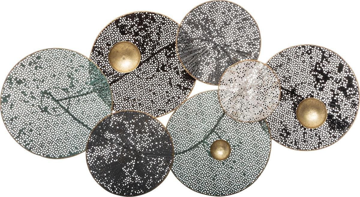 Atmosphera Metalowa ozdoba ścienna lilie 90x50 cm