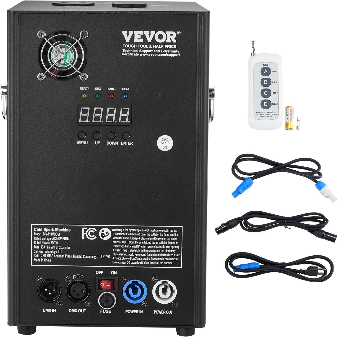 Maszyna do Efektów Specjalnych 700W Zimne Ognie na Wydarzenia