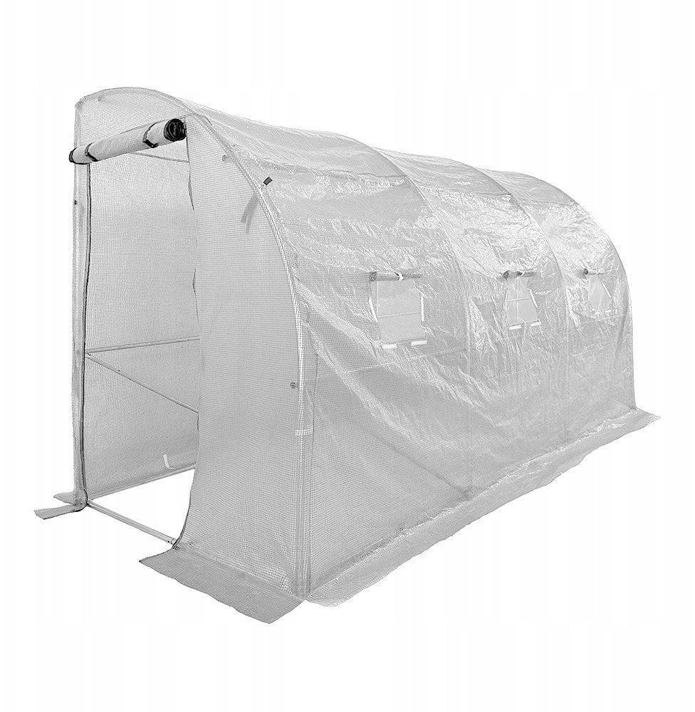 Tunel Szklarniowy przyścienny 4x1,5m biały 6m2 rurki 25 mm