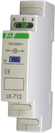 F&F Lampka modułowa 1-fazowa czerwona 30-130V AC/DC (LK-712 R 30-130V)