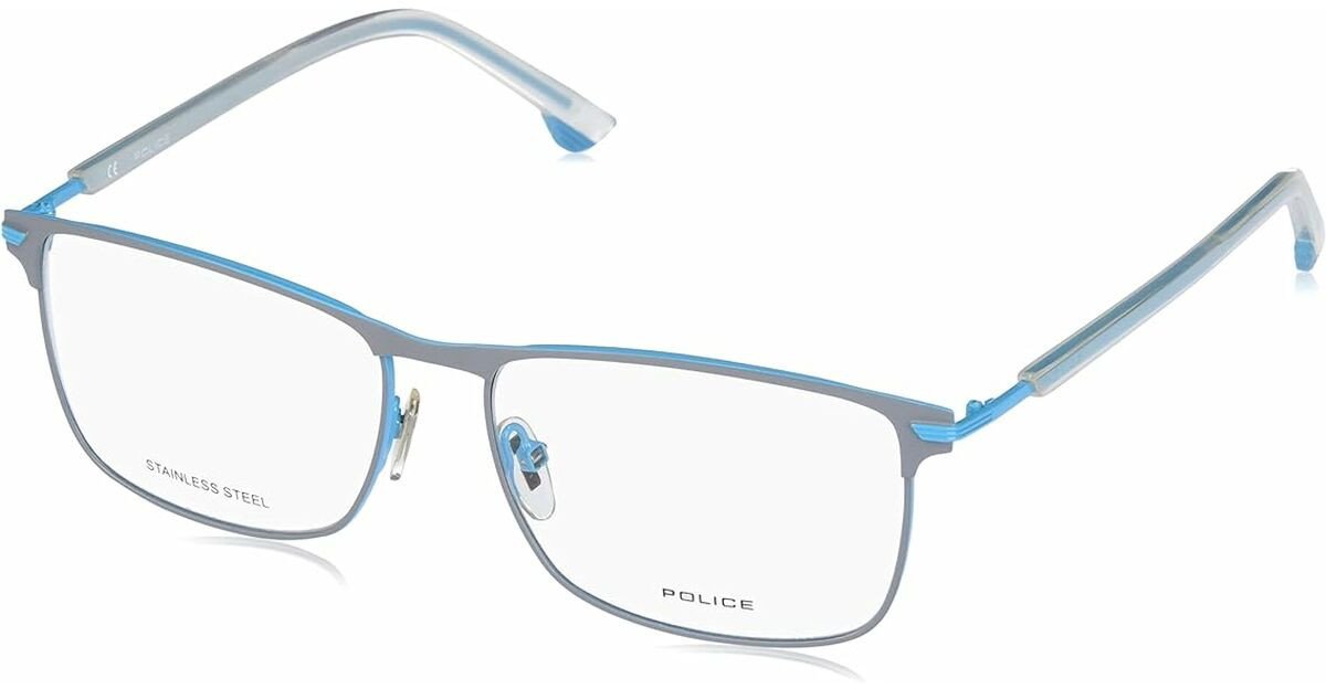 Ramki do okularów Męskie Police VPL560C570666 Niebieski 57 mm