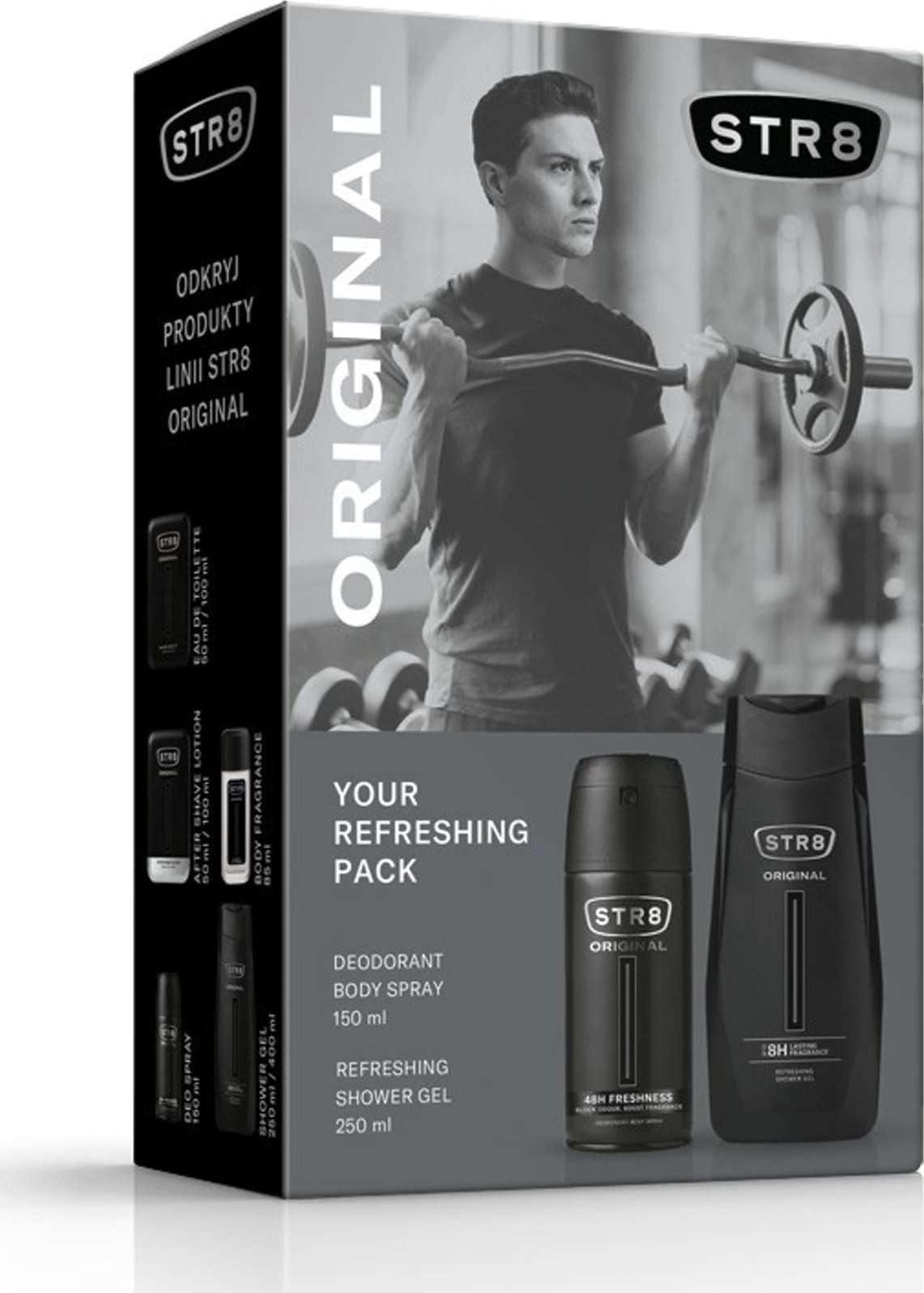 Sarantis STR 8 Zestaw prezentowy Original (Deo spray 150ml+Żel pod prysznic 250ml)