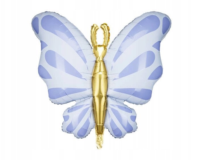 Blå sommerfugl folieballon